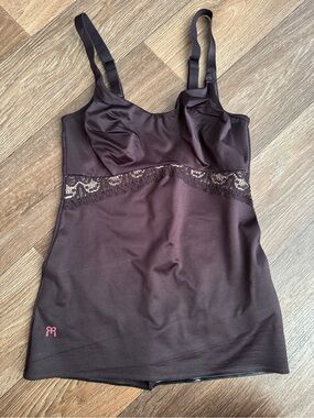 Ruby Ribbon Chocolate Sculpting Slip with Lace Waist